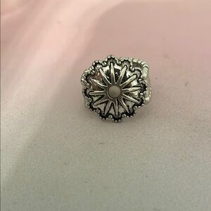 Silver Sunburst Ring